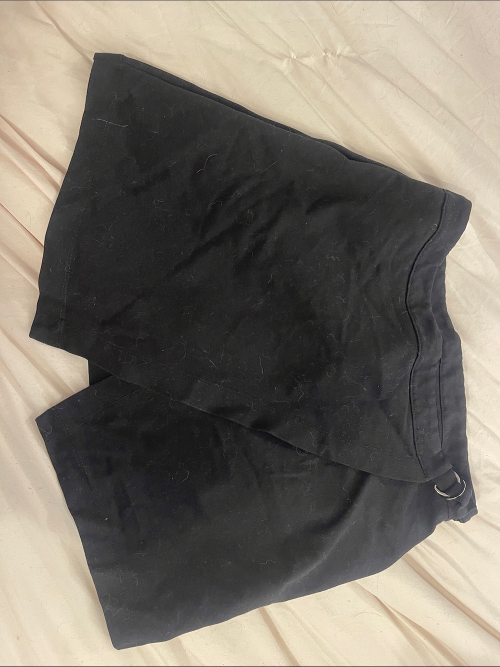 Lush Black Wrap Mini Skirt
